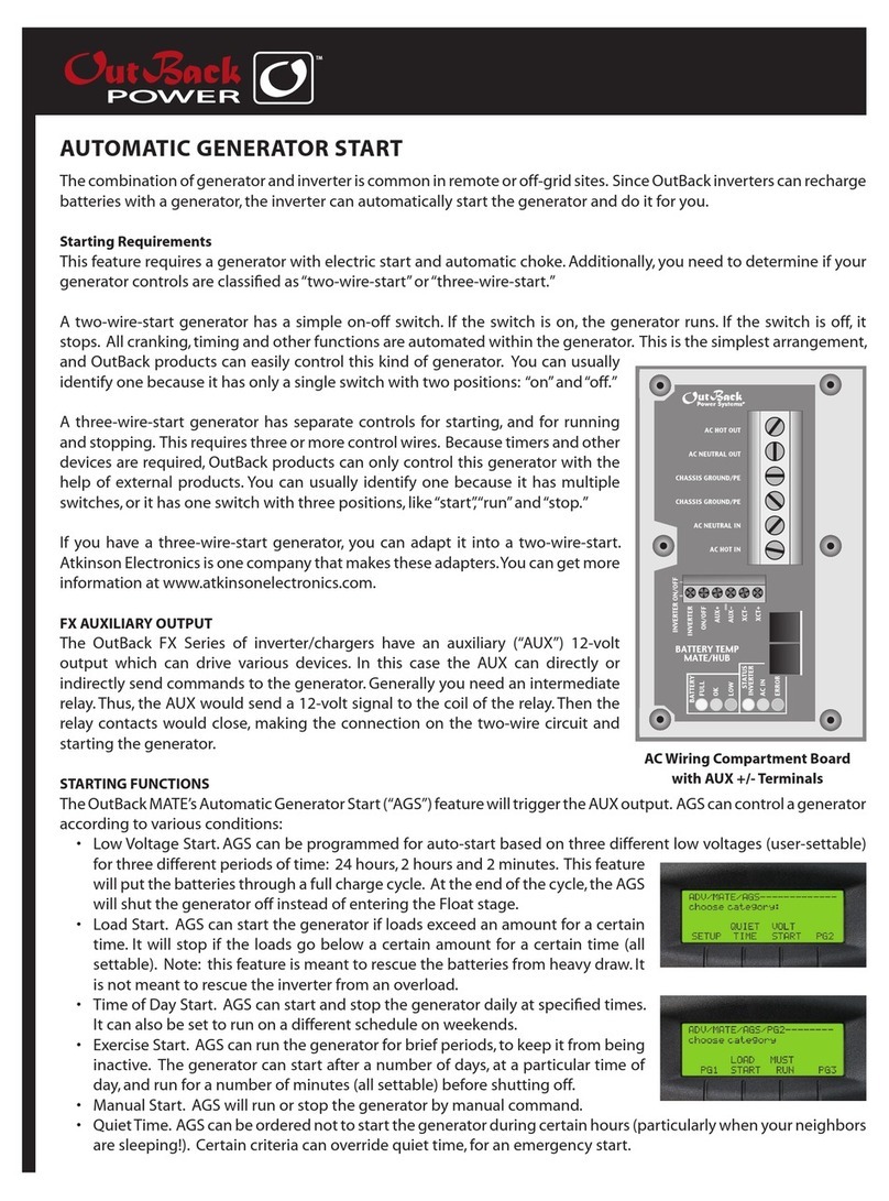Outback Power Systems FX Series brochure