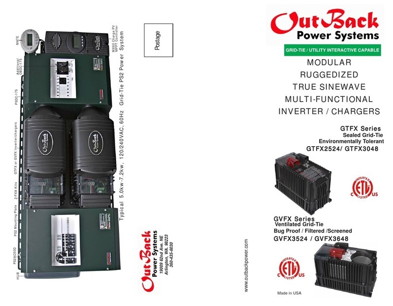 Outback Power Systems GTFX2524 owner's manual