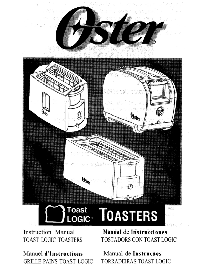 Oster TOASTERS instruction manual