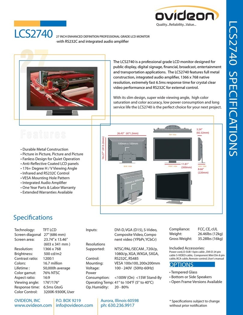 Ovideon LCS2740 User manual