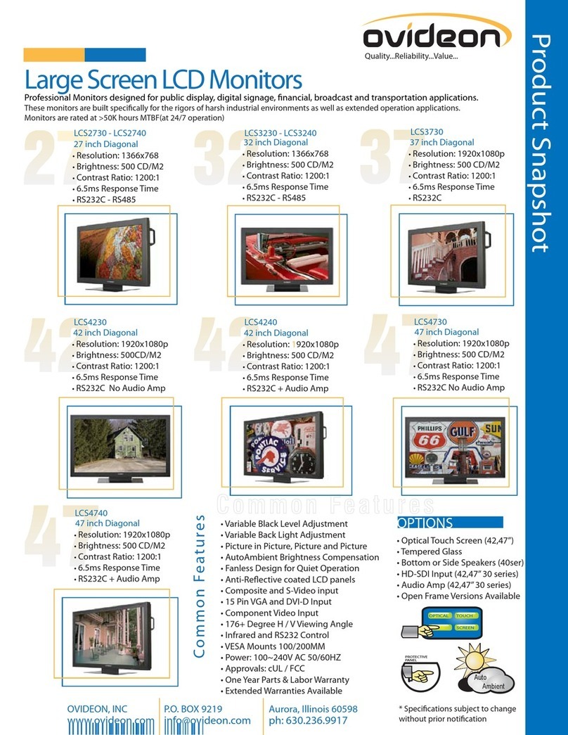 Ovideon LCS2730 User manual