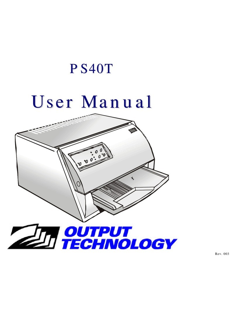 Output Technology PS40T User manual Output Technology PS40T User manual