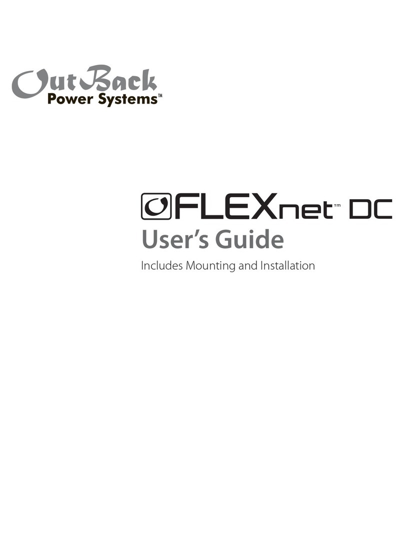Outback Power Systems FLEXnet DC User manual