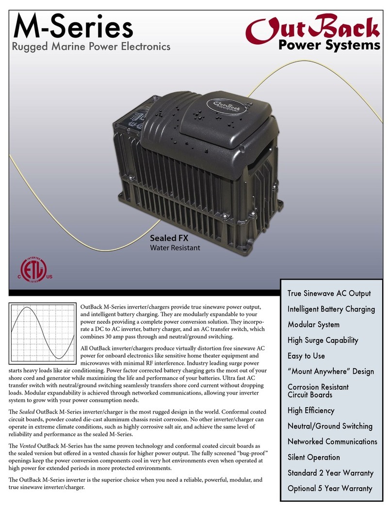 Outback Power Systems FX 2012MT Specification sheet
