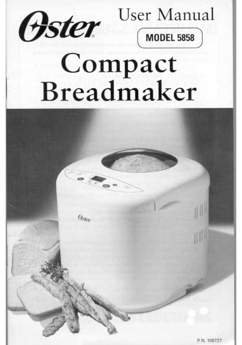 Oster 5858 User manual