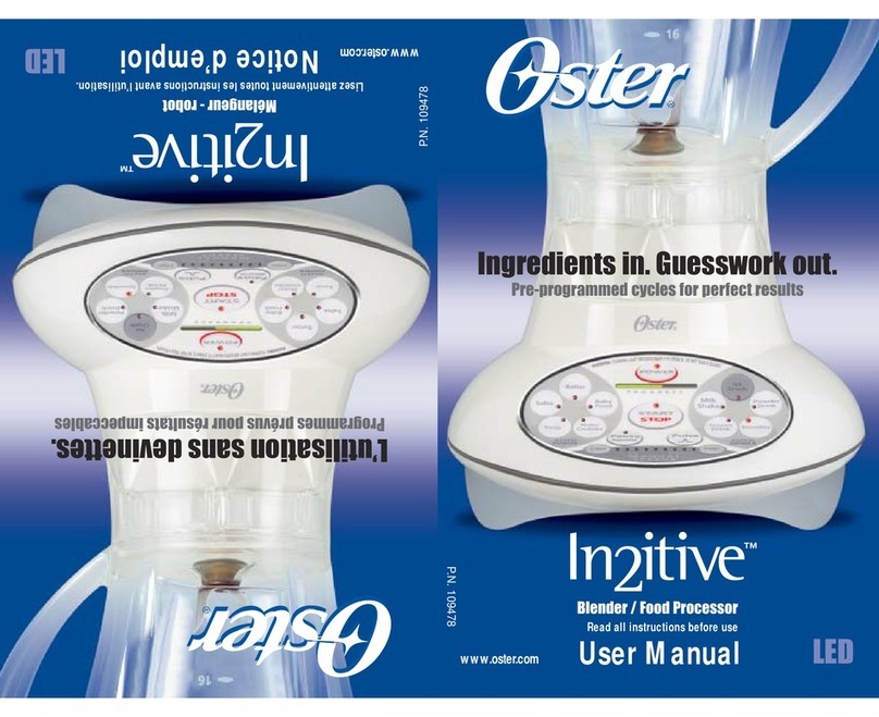 Oster 109478 User manual