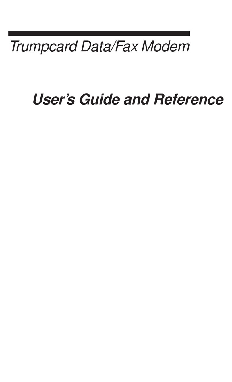Ositech comm Trumpcard Data/Fax Modem User's guide and reference