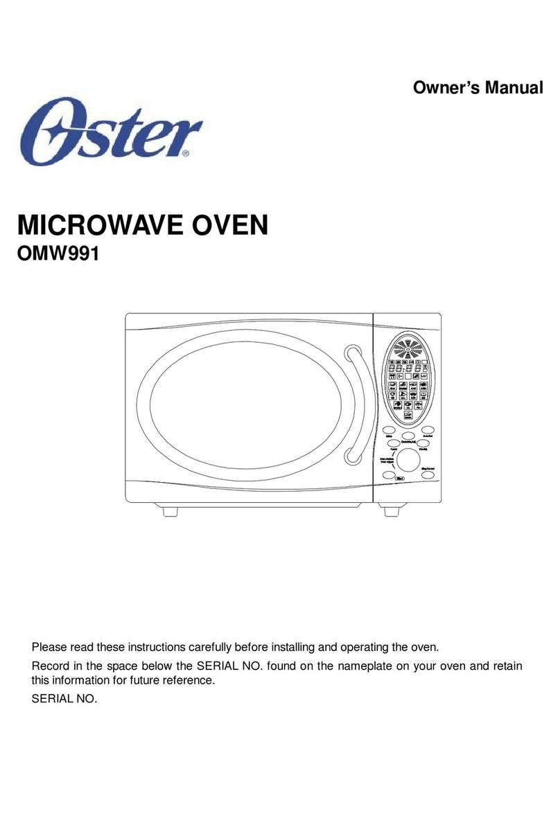 Oster OMW991 User manual