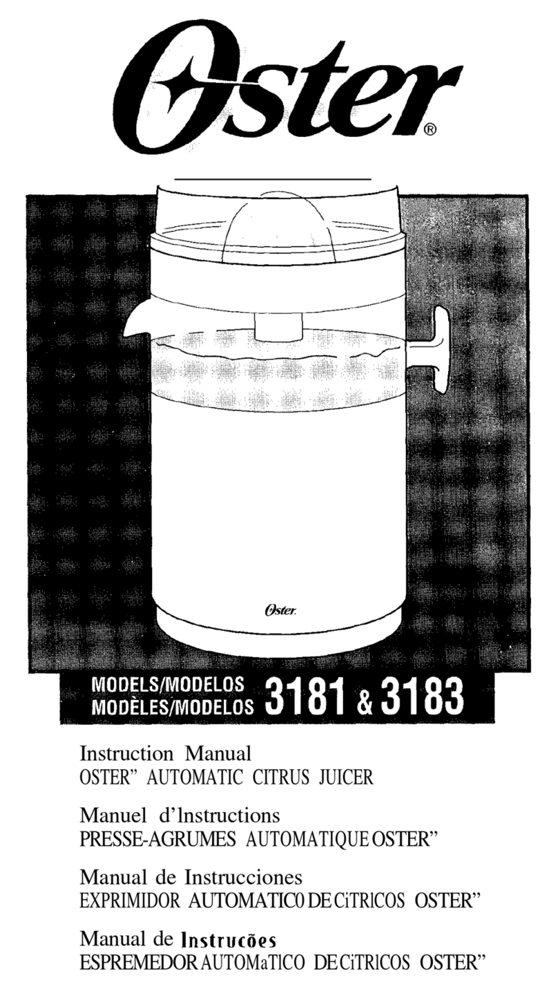 Oster 3181 instruction manual