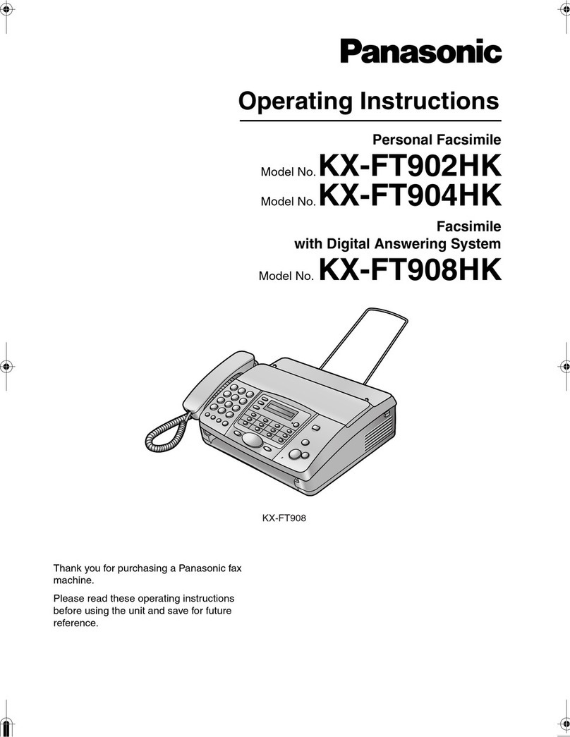 Panasonic kx-ft902 operating instructions