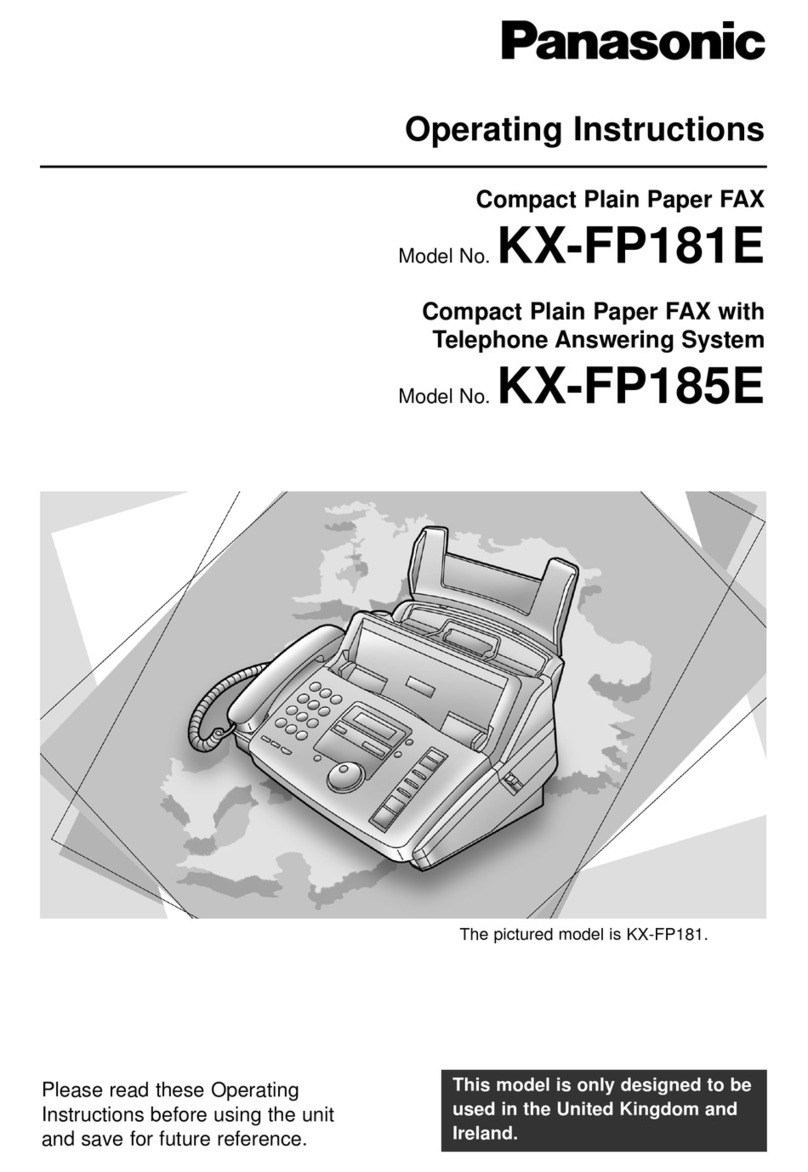 Panasonic KX-FP181E User manual