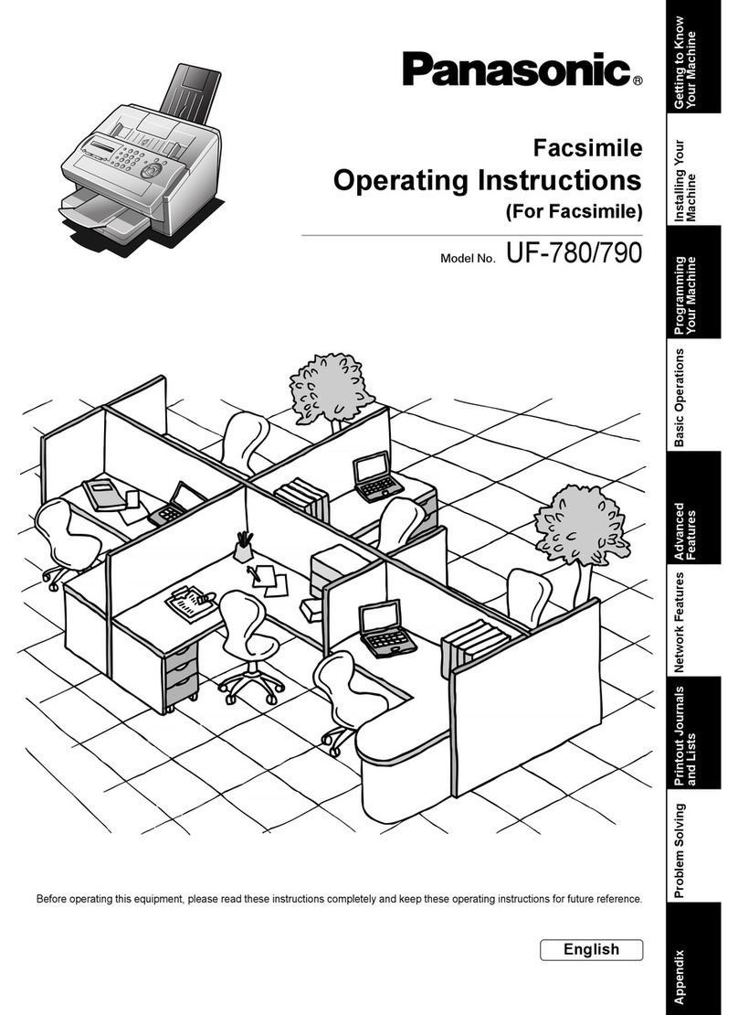 Panasonic UF-780/790 operating instructions