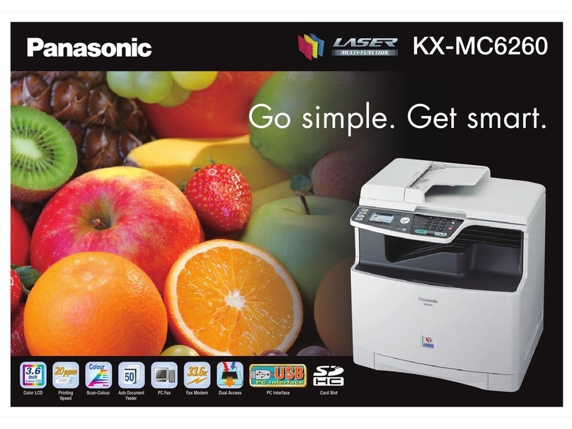 Panasonic KX-MC6260 User manual