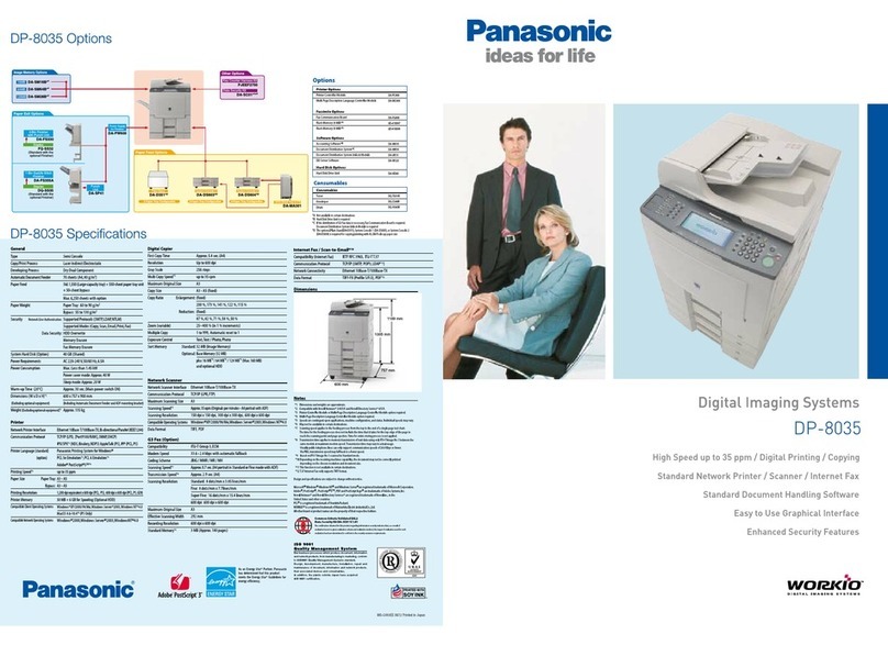 Panasonic WORKIO DP-8035 User manual