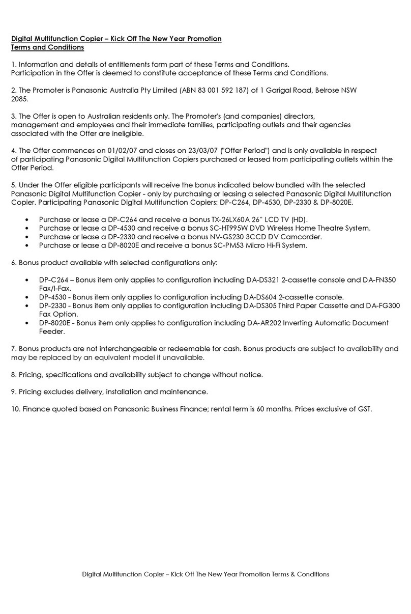 Panasonic DP-453D User manual
