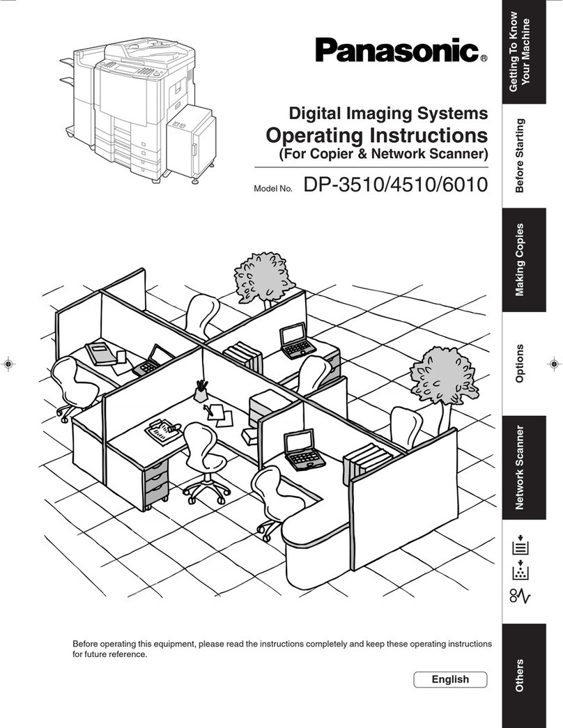 Panasonic Workio DP-6010 operating instructions