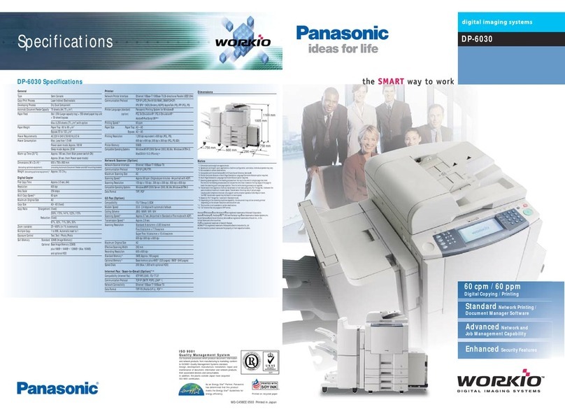 Panasonic DP-6030 User manual