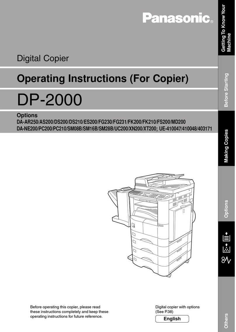 Panasonic DP-200 operating instructions