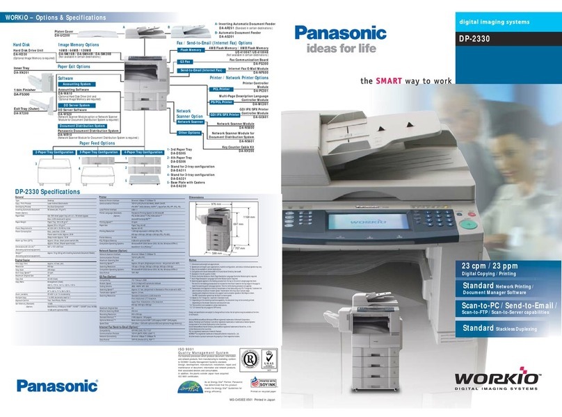 Panasonic DP-2330 User manual