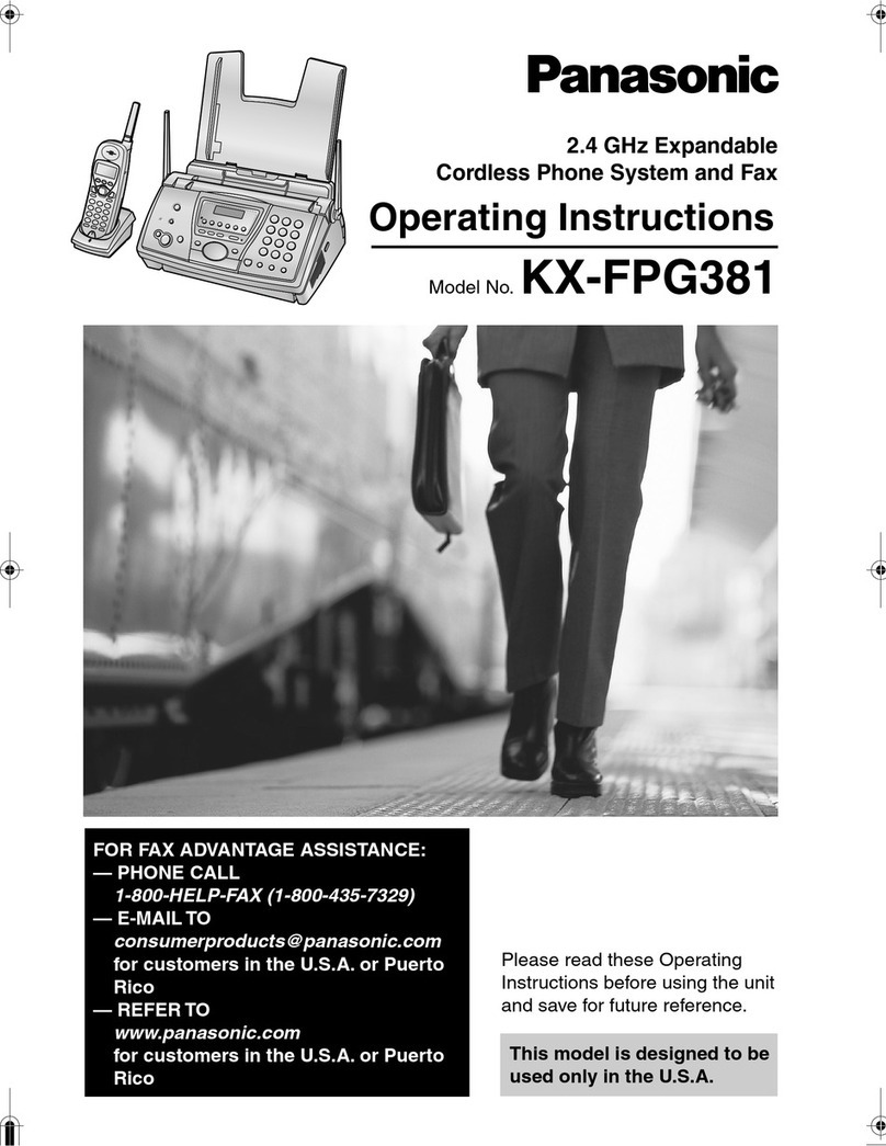 Panasonic KX-FPG381 User manual