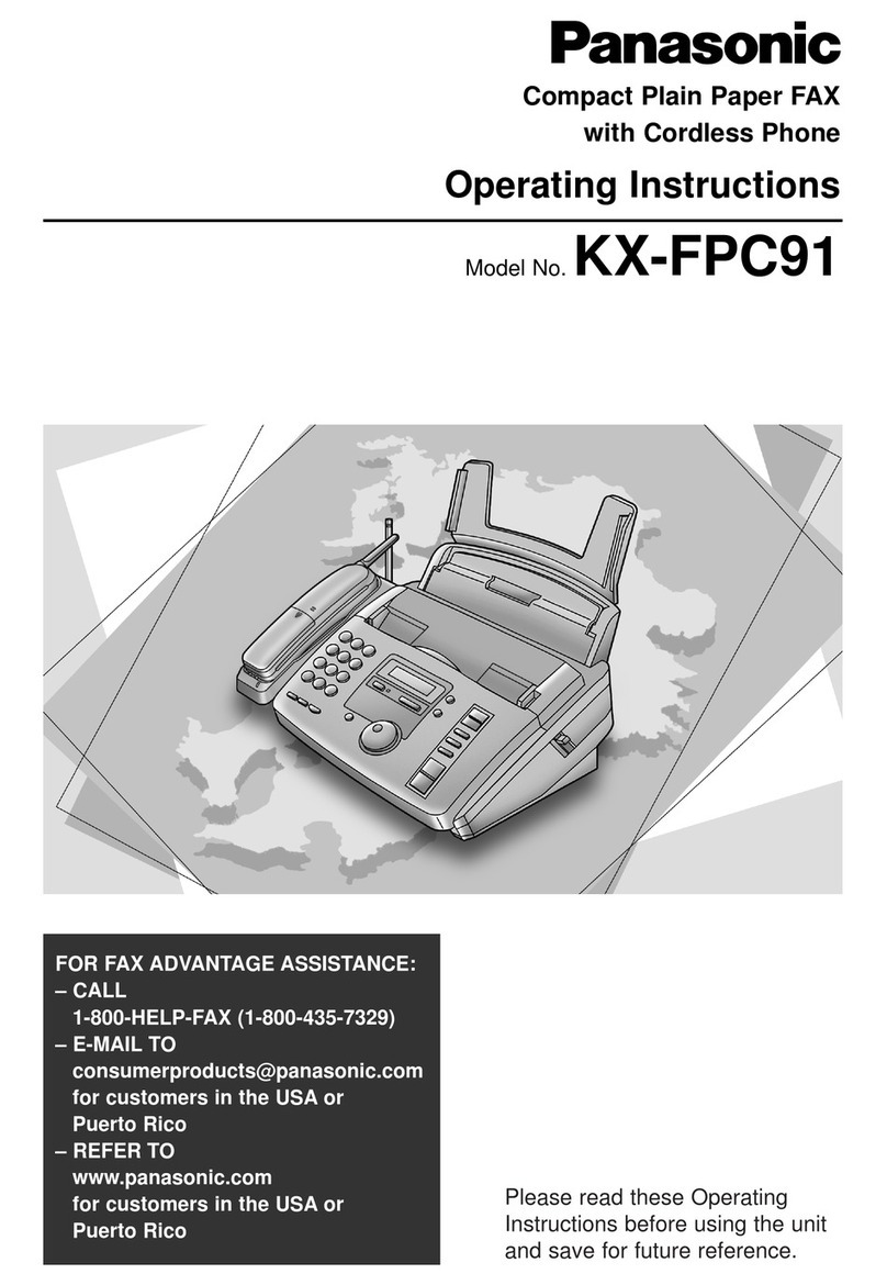Panasonic KX-FPC91 operating instructions