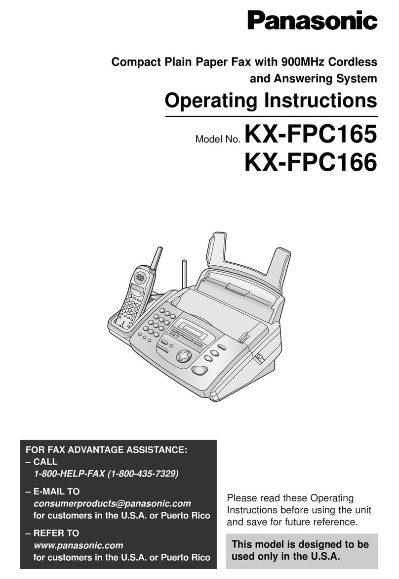 Panasonic KX-FPC165 operating instructions