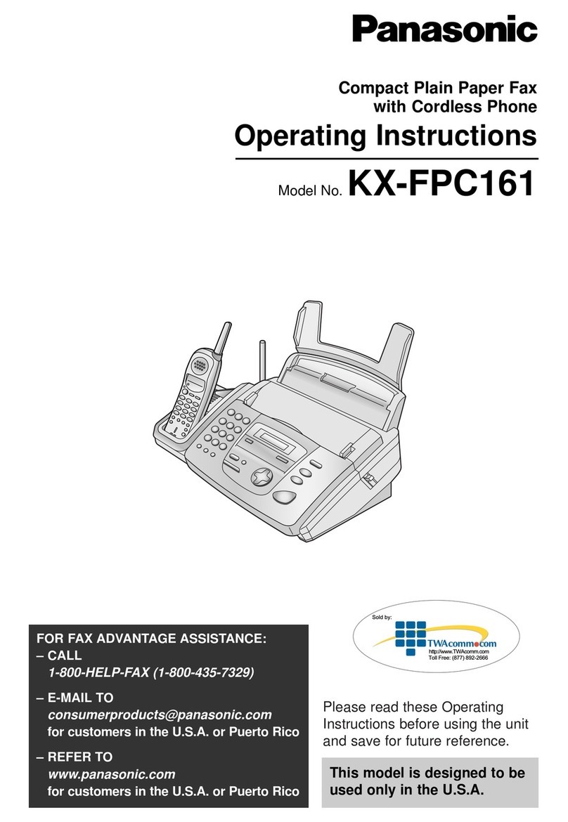 Panasonic KX-FPC161 operating instructions