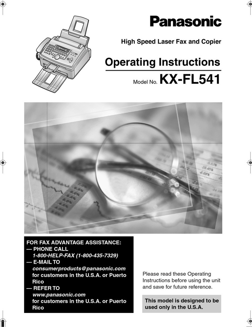 Panasonic KX-FL541 operating instructions
