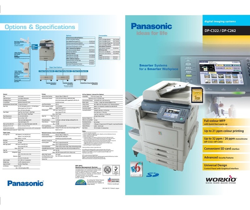 Panasonic Workio DP-C262 User manual