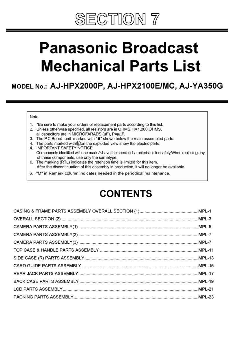 Panasonic AJ-HPX2000P User manual