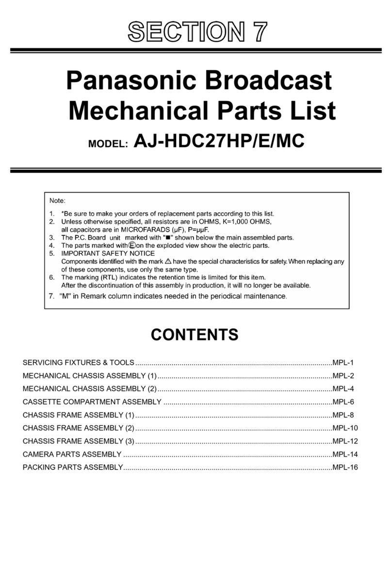 Panasonic AJ-HDC27HP/MC User manual