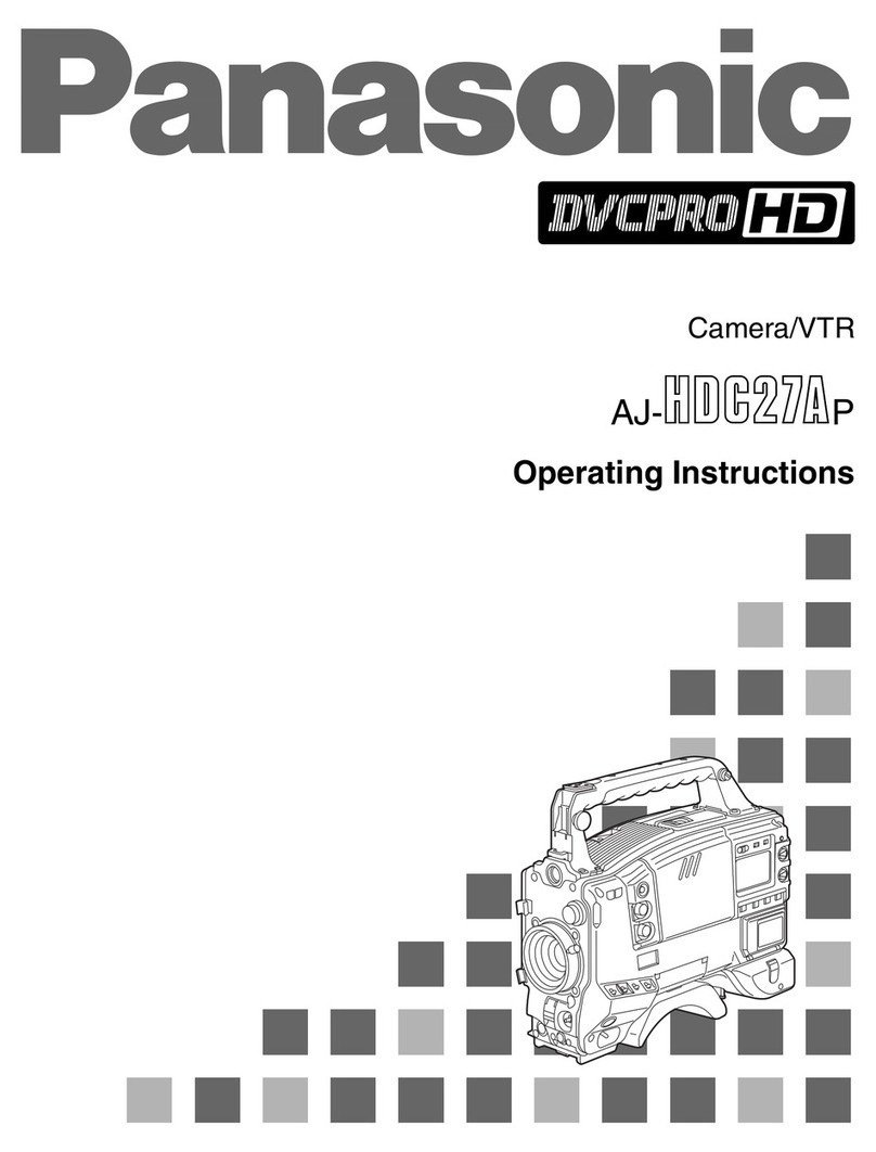 Panasonic AJHDC27A - DVCPRO HD CAMERA User manual