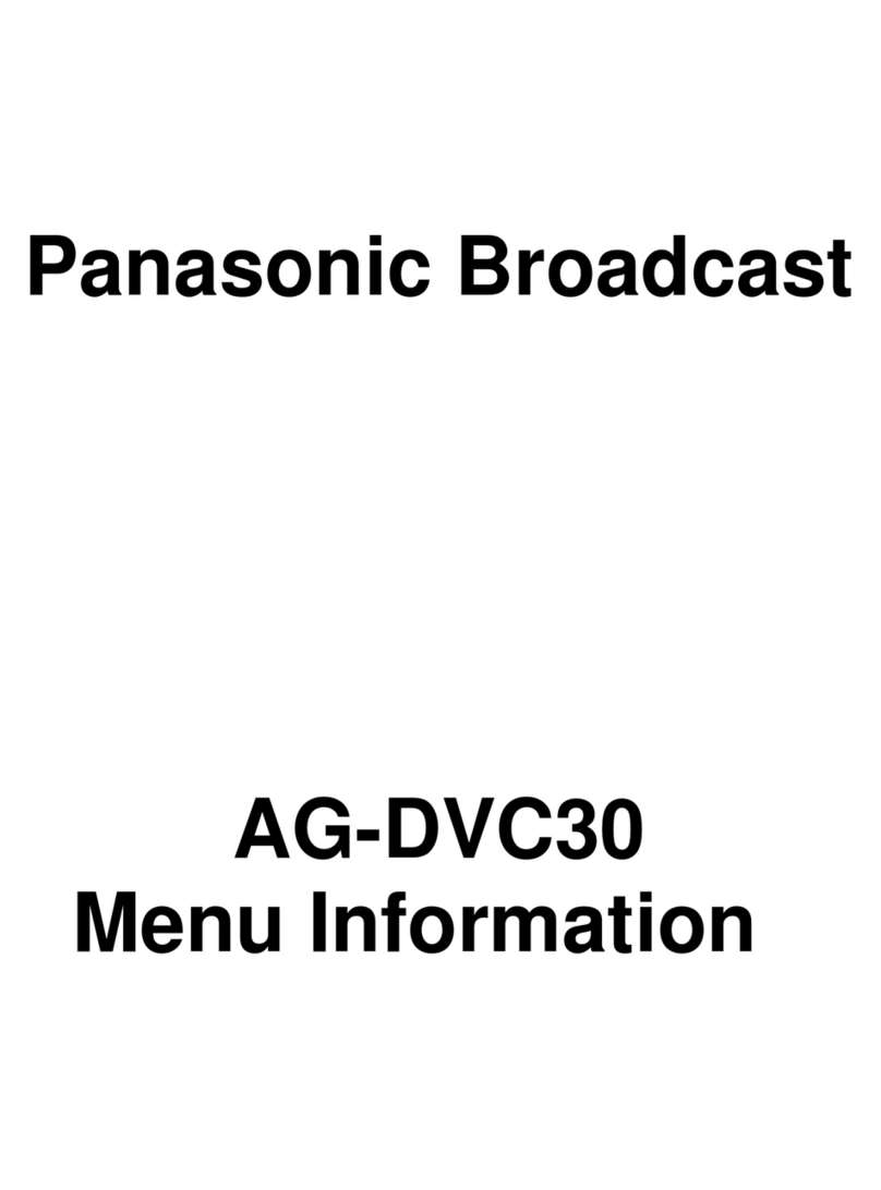 Panasonic AGDVC30 - 3 CCD DV CAMCORDER User manual