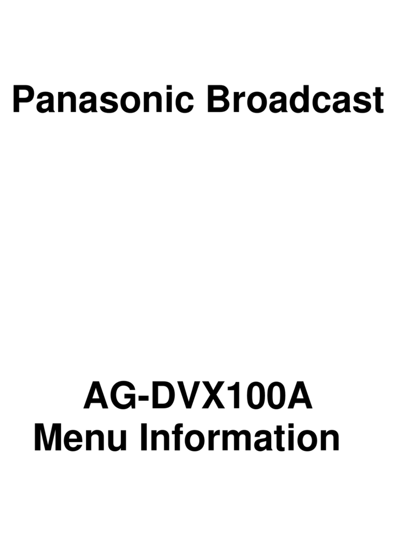 Panasonic AG-DVX100A - Pro 3-CCD MiniDV Proline... User manual