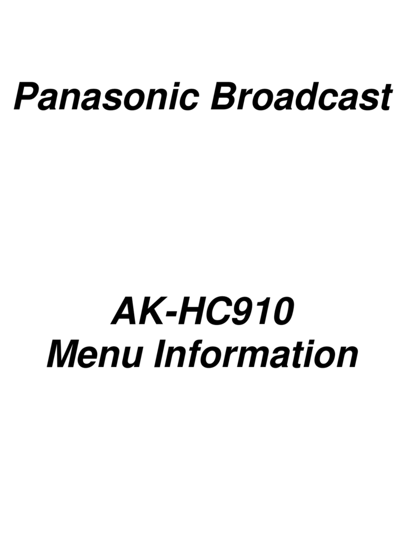 Panasonic AKHC910 - 1080I CAMERA User manual