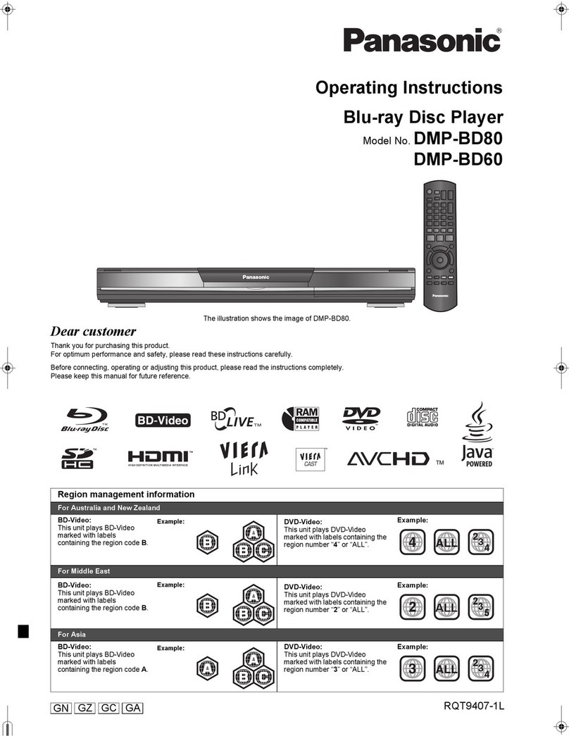 Panasonic DMP-BD60GN User manual