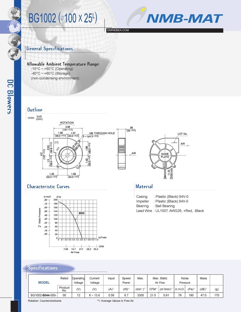 NMB-MAT BG1002 User manual