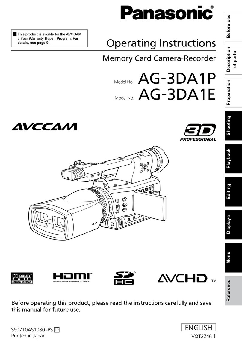 Panasonic AG-3DA1E User manual