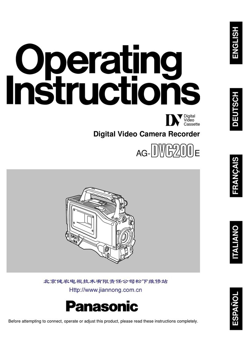 Panasonic AG-DVC 200E User manual Panasonic AG-DVC 200E User manual