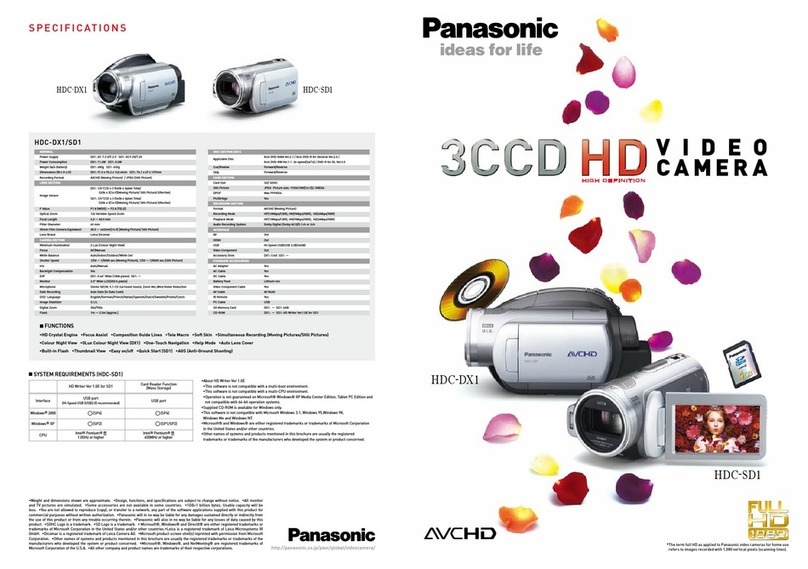 Panasonic HDC-DX1 User manual