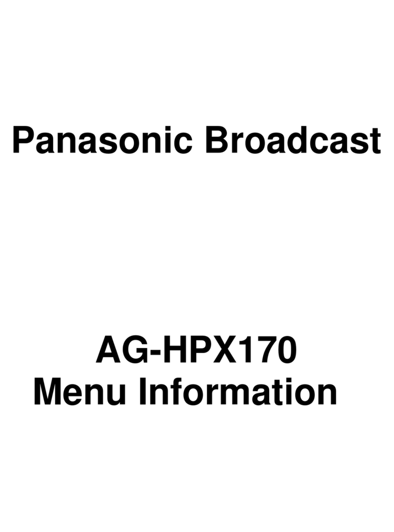 Panasonic AG AG-HPX170 User manual