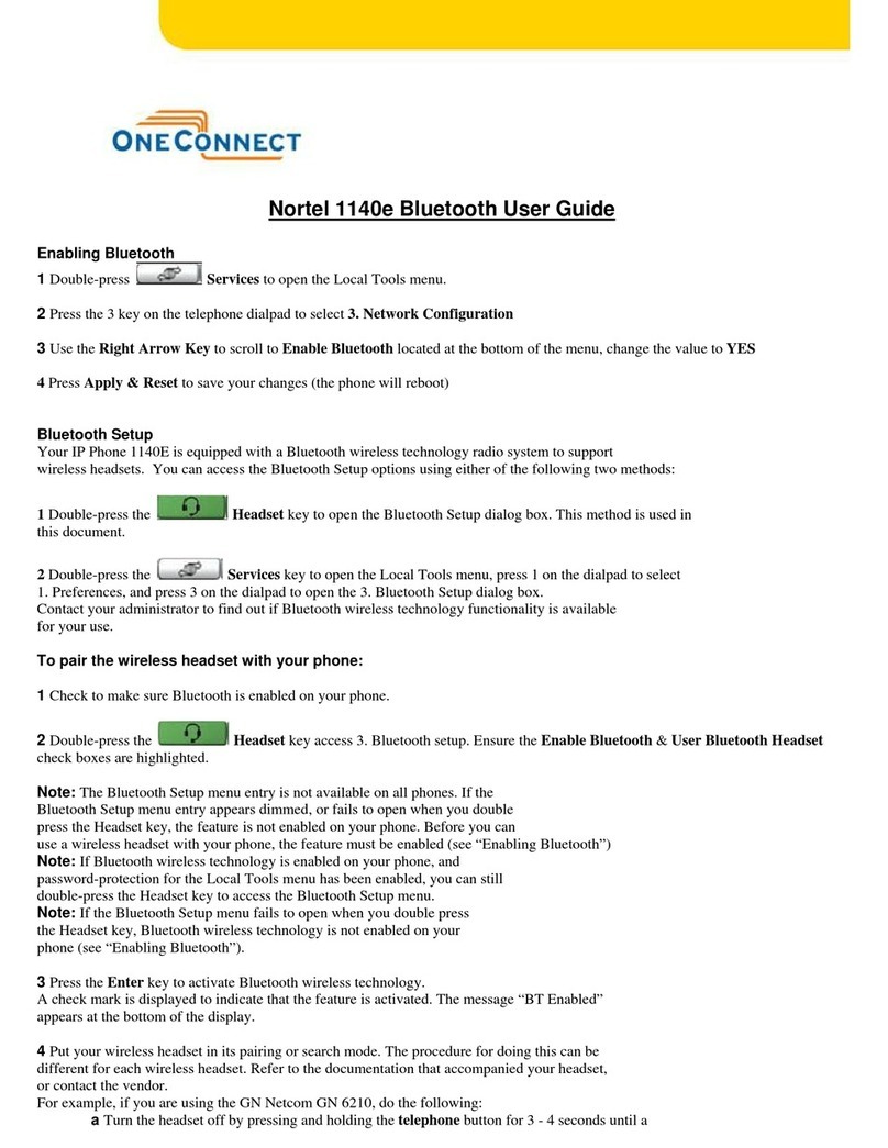 Nortel 1140E User manual