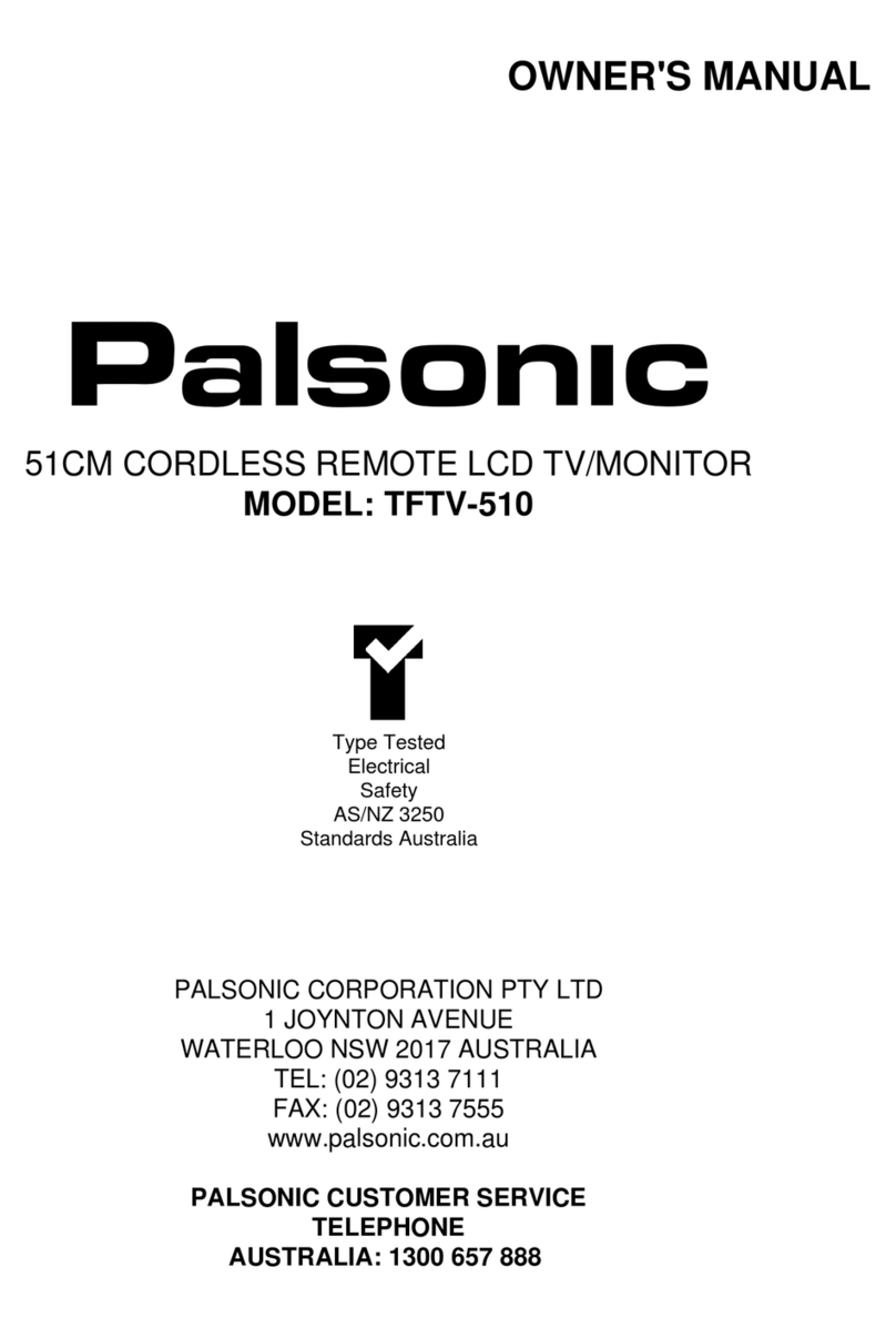 Palsonic TFTV-510 User manual