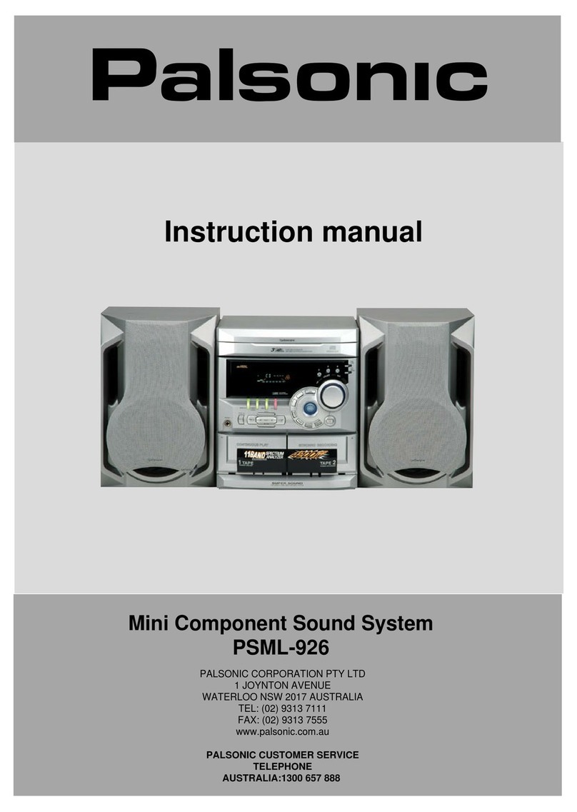 Palsonic PSML-926 instruction manual