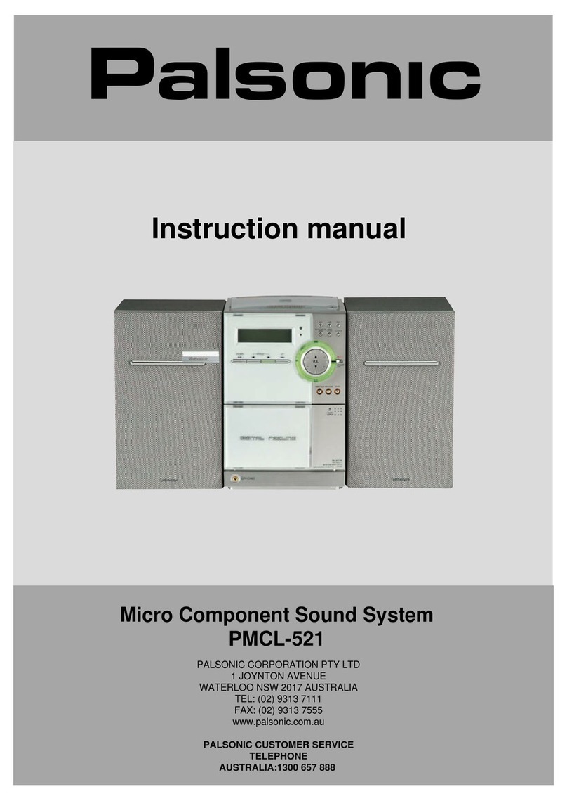 Palsonic PMCL-521 instruction manual