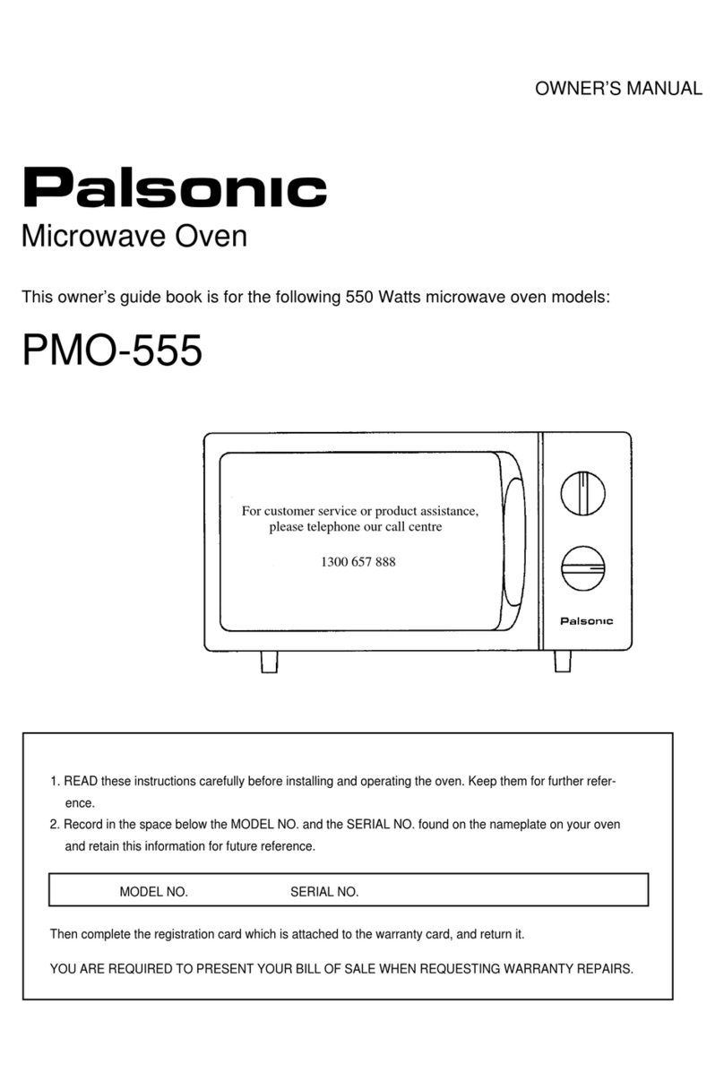 Palsonic PMO-555 owner's guide