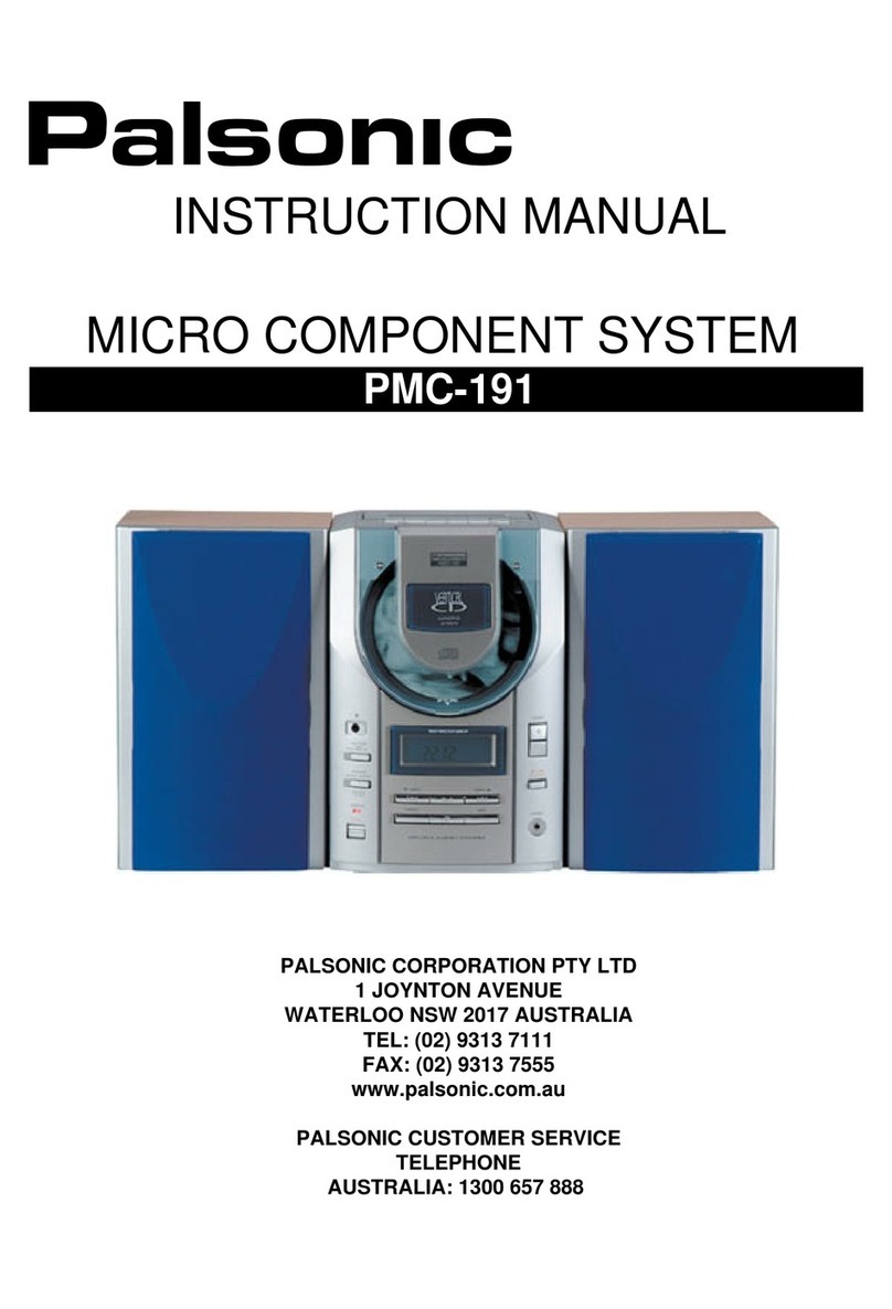 Palsonic PMC-191 instruction manual