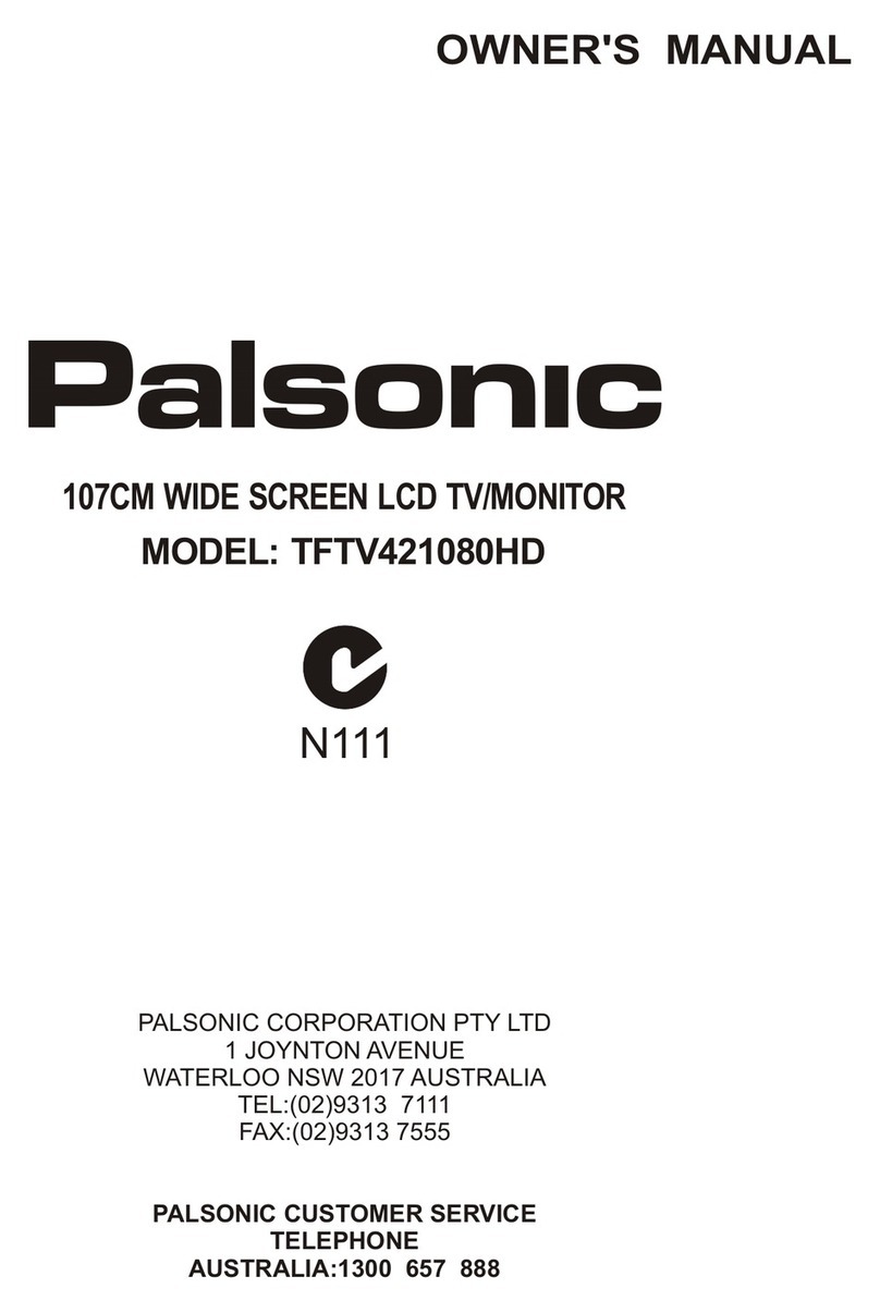 Palsonic TFTV421080HD owner's manual