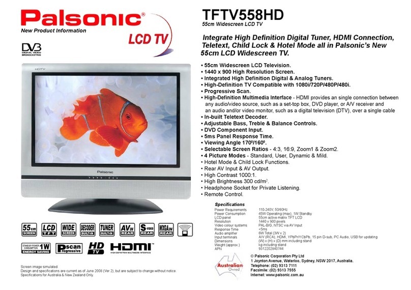 Palsonic TFTV558HD User manual