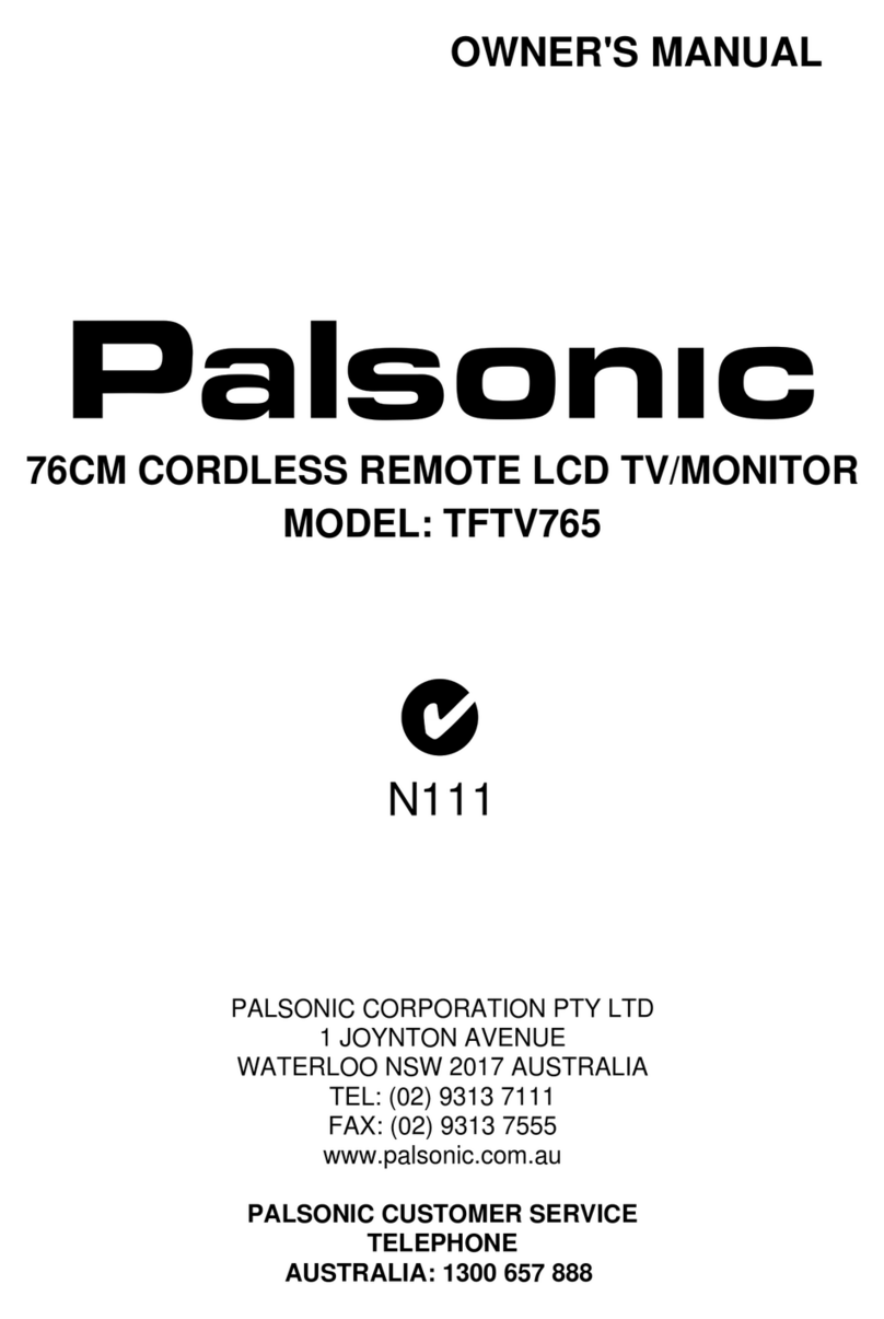 Palsonic TFTV765 User manual